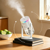 Vente flash : Lampe à projection LED romantique ciel étoilé 280 ml 7 couleurs, diffuseur d'humidité portable à ultrasons pour la maison et la voiture