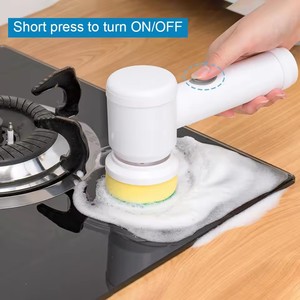 Cepillo de Limpieza Eléctrico USB Tipo C 5 en 1 para Fregadero y Bañera, Herramienta de Limpieza de Baño y Cocina Portátil - Product Image 2