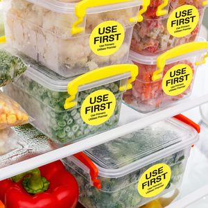 Étiquettes adhésives permanentes jaunes de 2 pouces à points ronds pour le contrôle des stocks alimentaires en restauration et cuisine (instruments bruts) - Product Image 4