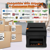 Impresora POS de 80 mm con Cortador Automático, Interfaz USB/Ethernet para Windows/MAC/Linux, Compatible con Comandos ESC/POS, Soporte para Cajón de Efectivo, Alta Velocidad