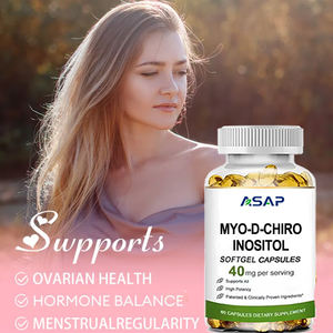 Cápsula de gel blando de mioinositol de etiqueta privada para mujer, suplemento alimenticio, cápsula de gel blando de inositol Myo D-chiro - Product Image 2