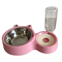 Tazón de agua para mascotas de acero inoxidable, tazón de alimentación para perros de autoriego, precio barato y económico