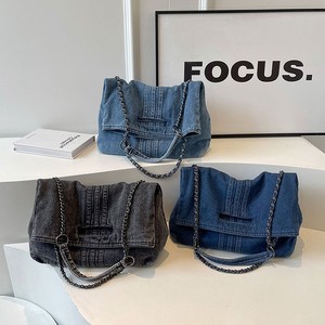 Nhà Máy Tùy Chỉnh Túi Xách Tay Chuỗi Thiết Kế Công Suất Lớn Tote Ví Và Túi Xách Denim Vai Túi Cho Phụ Nữ - Product Image 3
