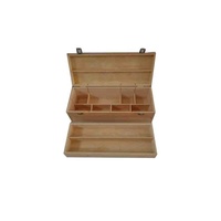Grande boîte d'huile essentielle en bois de pin de qualité avec plateau amovible Organisateur de stockage rectangulaire pour 116 bouteilles Boîte d'huile essentielle