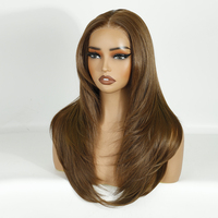 Perruques synthétiques Full Lace Front résistantes à la chaleur Vente d'usine Perruque synthétique Dreads Ombre Ombre Sister Perruques pour femmes