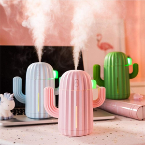 USB recargable Cool Mist LED lindo Cactus humidificador portátil escritorio decoraciones directo de fábrica precio al por mayor para coches - Product Image 1