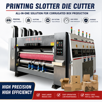 Nouvelle machine multifonctionnelle pour l'impression, le rainurage, le pliage et la découpe de carton ondulé avec système d'enregistrement automatique entièrement automatique