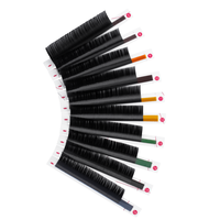 Extensions de cils en bandelettes de vison synthétique haut de gamme, faites à la main, naturelles, longues, véganes, sans cruauté, avec logo personnalisé, vente en gros