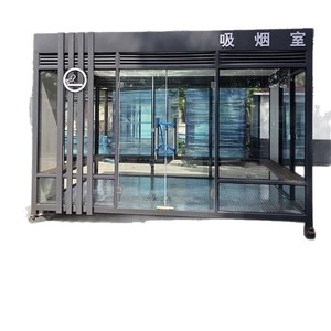 Cabine de fumoir préfabriquée en acier, type léger, norme GB, procédé de soudage pour chantier de construction, campus, station, quai - Product Image 1