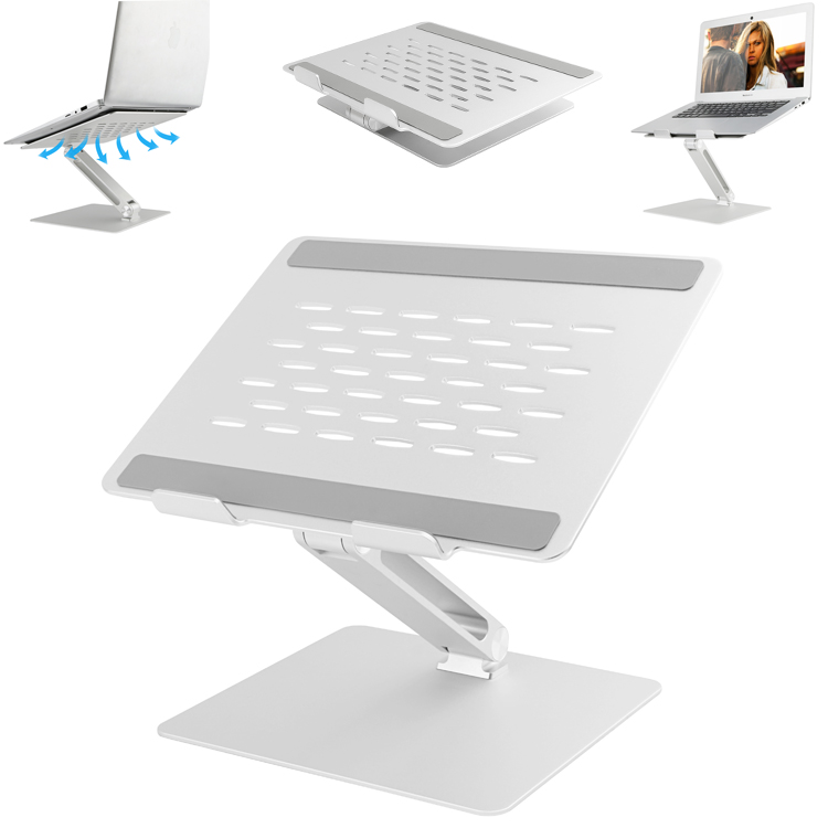 Подставка для ноутбука, регулируемая по высоте Складная подставка для компьютера, Настольная исключительно стабильная подставка для ноутбука с тепловым отверстием