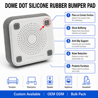 Coussinets en caoutchouc de silicone personnalisés en forme de dôme, antidérapants et amortisseurs de chocs pour meubles et équipements électroniques