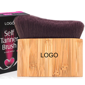 Pinceau Kabuki extra large pour autobronzant avec logo personnalisé, applicateur de maquillage corporel sans soleil pour <span class=keywords><strong>le</strong></span> visage et <span class=keywords><strong>le</strong></span> dos, couvrance sans traces - Product Image 1