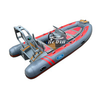 Hedia SP390 haute vitesse 12ft 13ft semi-rigide en aluminium Double coque RIB 390 bateau gonflable en aluminium