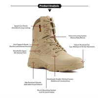 Bottes tactiques de randonnée dans le désert pour hommes, adaptées à la randonnée en plein air, au camping et aux sports
