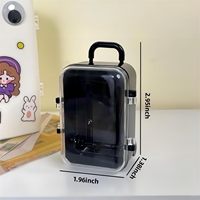 Mini valises de voyage en plastique, idéales pour la décoration de mariages et de fêtes, boîtes de rangement pour sacs à main et bagages, mini valises cadeaux