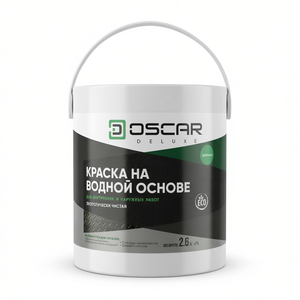 Peinture à base d'eau Oscar Deluxe 2,6 kg, écologique, pour usage intérieur et extérieur - Product Image 1