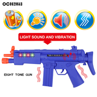Mini arme de police en plastique, simulation, kit de pistolet électrique pour enfants, vente en gros