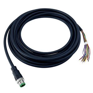 Kabel Harness Tembaga Kustom Tahan Air IP67 M12 4 Pin Female Male Lurus 90 Derajat Sudut untuk Mesin Penggunaan Luar Ruangan - Product Image 3