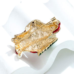 Vente en gros de corsages à la mode Cadeaux de Noël Épingles à bijoux Broches Claus Broche mignonne en forme de strass - Product Image 5