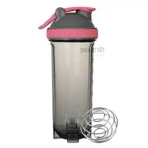 2022 Neue 900ml Protein Bottle Shaker Mixer Shaker Fitness Custom Farben