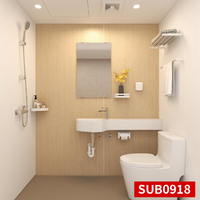 Module de salle de bain préfabriqué SMC tout-en-un, salle de bain intégrée complète avec toilettes