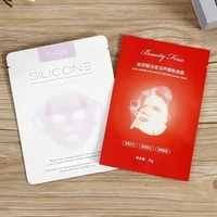 Sachet personnalisé anti-humidité en BOPP/AL/PE pour masques faciaux, scellé sur 3 côtés, pour échantillons de soins de la peau, petit sachet cosmétique
