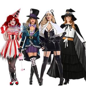 Disfraz de Halloween de HP: Payaso Malvado, Mago, Bruja, Vampiro, Monja para Fiesta de Cosplay - Product Image 1
