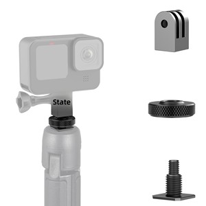 Adaptateur de fixation à griffe chaude en aluminium CNC pour GoPro Hero 13/12/11/10/9/8/7/6/5, DJI Osmo Action 5/4/3/2/1, AKASO, <span class=keywords><strong>Campark</strong></span> - Product Image 6