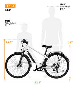 Vélo de ville électrique pour adultes Batterie amovible Vélo de ville électrique à cadre en acier à 7 vitesses pour usage urbain - Product Image 2