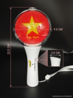 Contrôleur d'application sans fil 2.4G, bâton lumineux portable en plastique, lampe stylo étanche, lampe torche, lumière d'ambiance pour événements Kpop et réunions d'idols