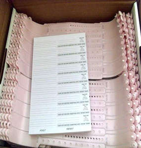 Bandas de identificación de tarjeta de inserción del paciente Pulseras de identificación de hospital Pulseras de identificación para adultos - Product Image 5