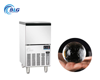 Máquina de Hielo Esférica Comercial BLG, con una Producción Diaria de 35 Kg, Diseño Sin Escarcha, Compatible con Enfriamiento Natural