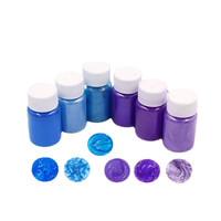 Pigment de remplissage de gel de cristal DIY Slime Bottle 28 Colors Mermaid Mica Powder Pearl Pigments
