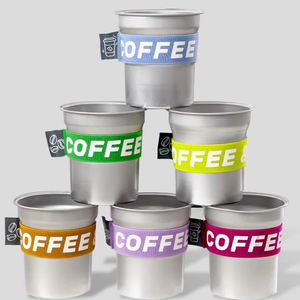 Gobelets en aluminium réutilisables et jetables, écologiques, multicolores, avec logo personnalisé, pour fêtes, bars, boissons froides et bière - Product Image 2