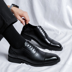 Chaussures pour hommes, chaussures de ville formelles, chaussures Oxford anglaises, chaussures Brock, chaussures de mariage pour marié - Product Image 1