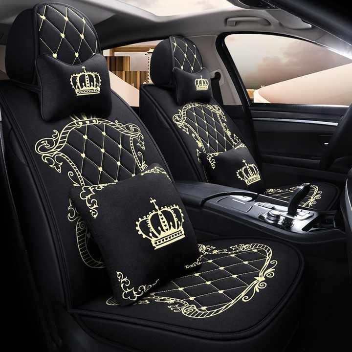 Summer Luxury Universal Wellfit Car Seat Cover 14pcs Car Seat Covers Full Set Wholesale Manufacturer Cloth Water Proof Polyester
