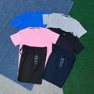 2026 New Premium Men's Quick Dry Sportswear Set T-Shirt & Shorts Gym Workout Running <b>Track</b> <b>Suit</b> - Product Image 4