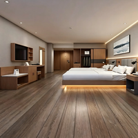 Ensemble complet de mobilier de chambre d'hôtel : lit, armoire, table de chevet, bureau – Taille personnalisée pour l'Afrique, OEM ODM, directement de l'usine, MOQ 5 ensembles