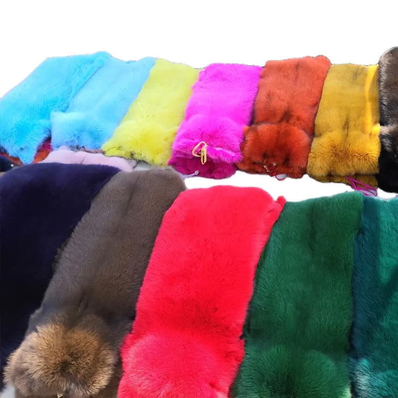 Wholesale price custom color Dyed fox fur pelt
