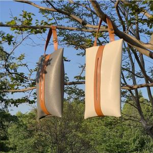 Boîte à mouchoirs portable multifonctionnelle en cuir PU pour camping, vente en gros - Product Image 3