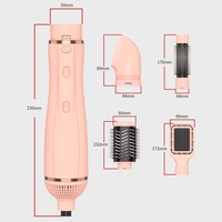 Brosse sèche-cheveux électrique à ions négatifs, brosse multifonctionnelle, amovible, 4 en 1, rapide, One Step, Air chaud