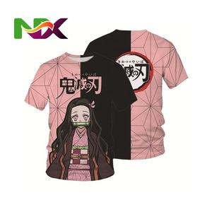 T-<span class=keywords><strong>shirt</strong></span> XIANGHUI Anime Estiva con Stampa Cartoon alla Moda per Ragazzi Demon <span class=keywords><strong>Slayer</strong></span> Spedizione Gratuita T-<span class=keywords><strong>shirt</strong></span> da Uomo Semplice - Product Image 4