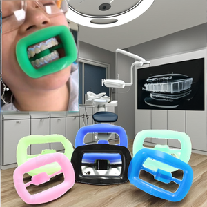 Abridor de boca de silicona autoclavable de 4 piezas, <span class=keywords><strong>retractor</strong></span> de mejillas dentales, <span class=keywords><strong>retractor</strong></span> de labios intraoral (multicolor) - Product Image 1