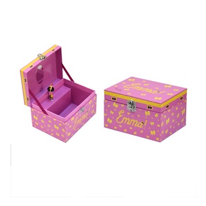 Pinkstore 2025 Bán Buôn Chất Lượng Cao Tùy Chỉnh Cổ Điển Người Yêu Quà Tặng Hộp Đồ Trang Sức Sang Trọng Đồ Trang Sức Âm Nhạc Đính Hộp Với Khóa - Product Image 2