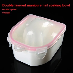 Bol de trempage pour ongles double couche incassable pour manucure, soin de la main et dépose de vernis gel acrylique - Product Image 6