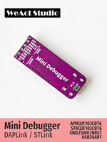 WeAct STLink V2 V3 DAPLink ARM Hata Ayıklayıcı Tip-C STM32 Programlayıcı Emülatörü, STM32F103CBT6 MCU İndirici için