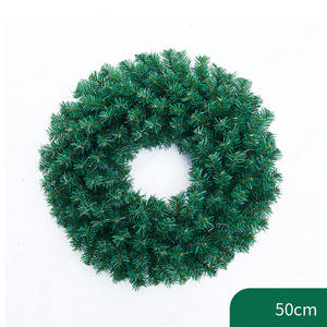 Couronnes vertes 24 pouces 60cm pour décorations <span class=keywords><strong>de</strong></span> porte d'entrée pour couronnes <span class=keywords><strong>de</strong></span> Noël - Product Image 5