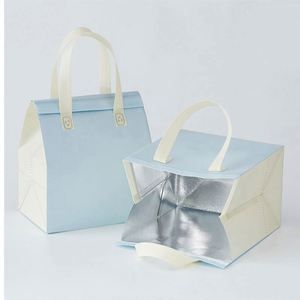 New Coffee Milk Tea Restaurant Pack Takeaway Disposable <b>Tote</b> Green Compartment Large <b>Lunch</b> Cooler <b>Bag</b> - Product Image 6
