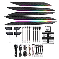 Mise à niveau 256 couleurs Symphony Led éclairage ambiant intérieur de voiture pour Lexus NX 2015-2021 accessoires de bande d'ambiance