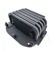 Dissipateur thermique en aluminium anodisé noir OEM pour éclairage de scène 100-500W, 6 caloducs en cuivre, pour éclairage LED de scène